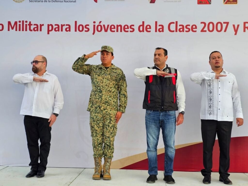Sorteo del Servicio Militar Nacional reúne a 1,384 jóvenes en Victoria