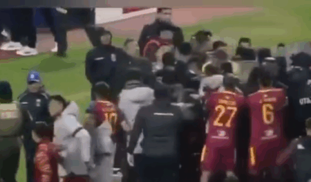 Batalla campal en Copa Bolivia: 17 expulsados y policía interviene