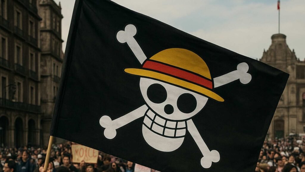 Enfrentamientos en marcha de jóvenes frente a Palacio Nacional