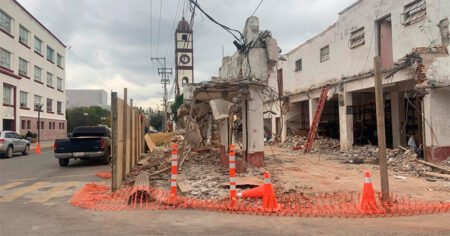 Avanza demolición del edificio Medina en Ciudad Victoria