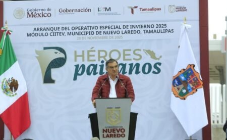 Tamaulipas lanza Operativo Invierno 2025 para apoyo a migrantes