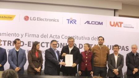 Tamaulipas crea el primer clúster eléctrico-electrónico de México