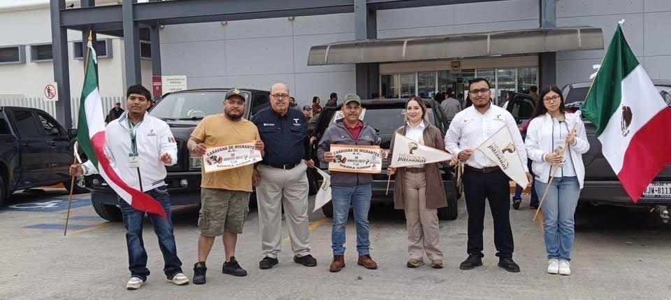 Más de 120 vehículos migrantes reciben apoyo en Tamaulipas Más de 120 vehículos migrantes reciben apoyo en Tamaulipas