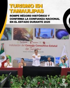 Turismo en Tamaulipas rompe récord histórico y consolida confianza nacional en 2025