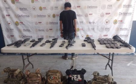 Detienen a menor armado tras enfrentamiento en Cuichapa, Veracruz
