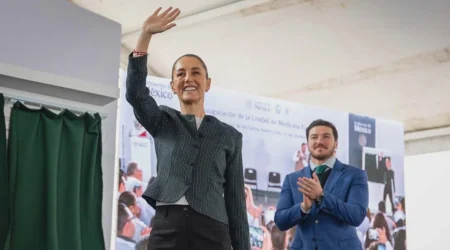 Sheinbaum impulsa educación, salud y vivienda en gira por Nuevo León