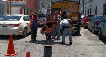 Ciudad Victoria refuerza bacheo tras intensas lluvias en Tamaulipas