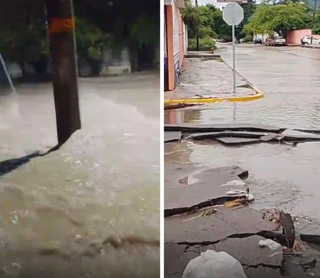 Lluvias dañan vialidades y afectan movilidad en Ciudad Victoria