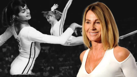 Nadia Comaneci homenajeada en Bucarest por 50 años del 10 perfecto