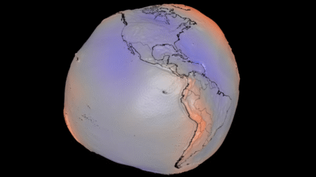 La NASA revela el mapa más preciso del geoide terrestre