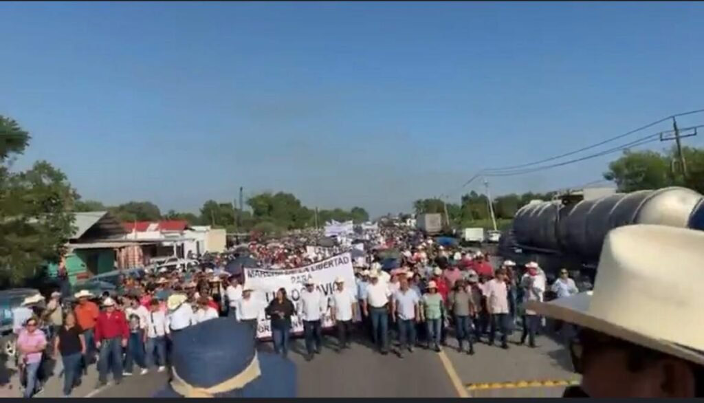 Marchan en Tamaulipas por libertad de Octavio Leal Moncada Marchan en Tamaulipas por libertad de Octavio Leal Moncada