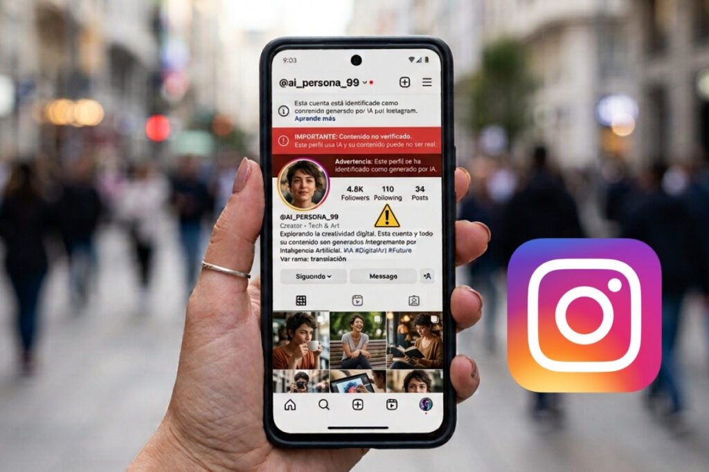 Instagram etiquetará perfiles creados con inteligencia artificial Instagram etiquetará perfiles creados con inteligencia artificial