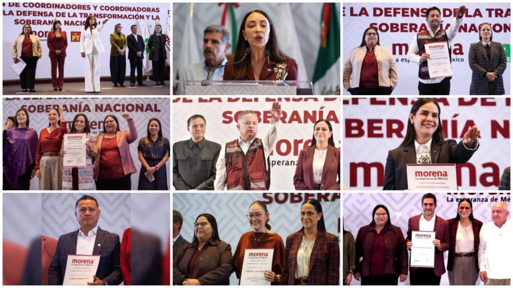 Morena nombra coordinadores estatales en 10 estados rumbo a 2027