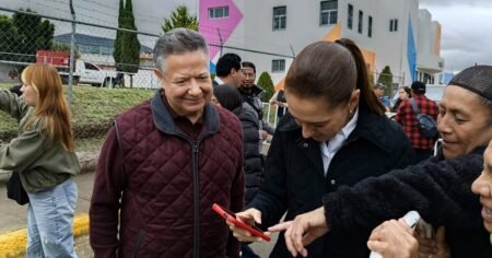 Sheinbaum otorga apoyo de 400 mil pesos a damnificados en Hidalgo
