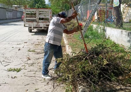 Victoria refuerza mantenimiento vial y de áreas verdes tras lluvias